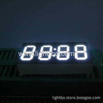 Ultra White 4 Digits 0.36"common Anode 7 Segment Led Clock Display For Set Up Boxes 